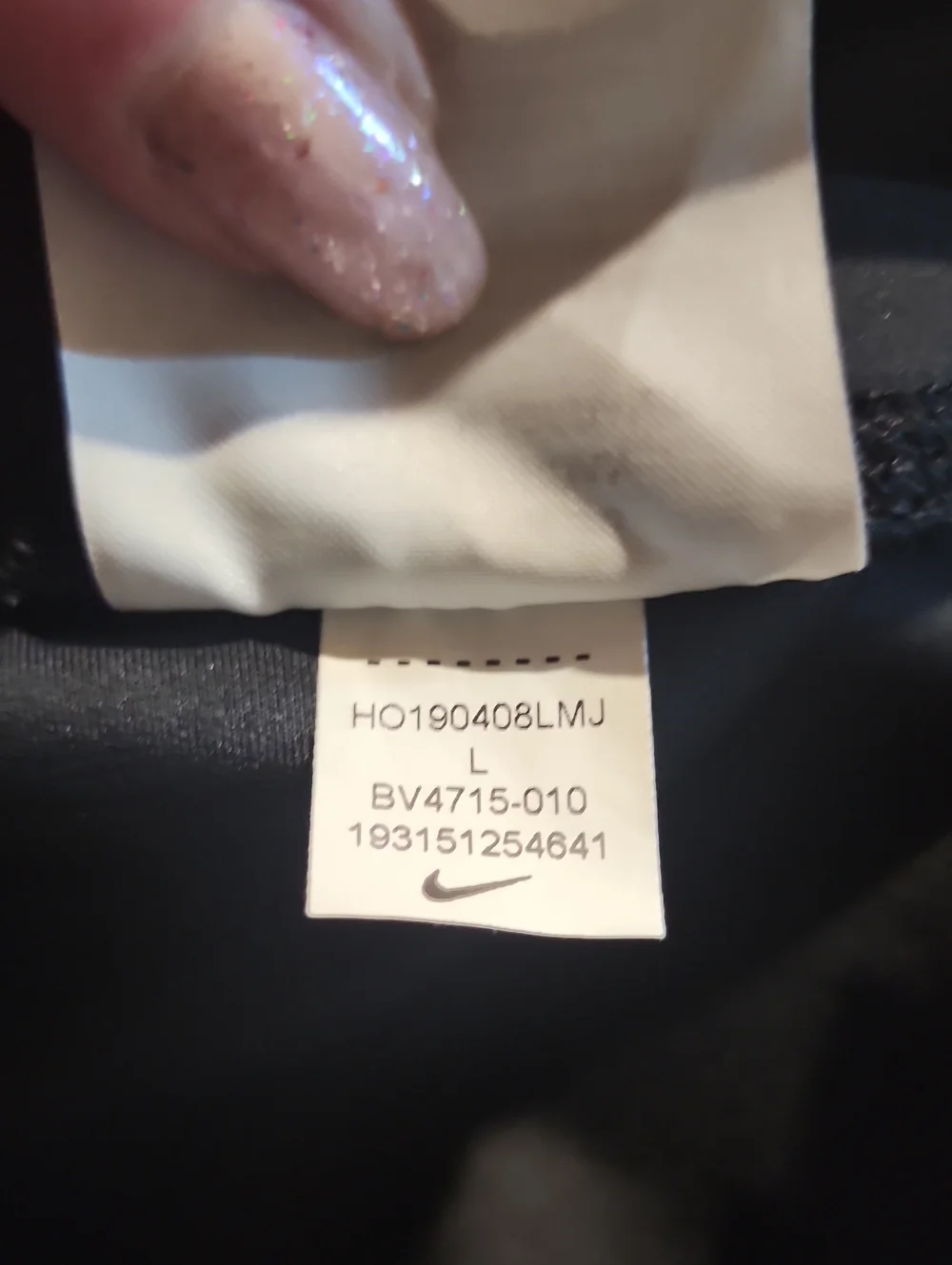 Nike Women Fast Flash Black/Vivid Purple Reflectiv Running Tight EUC Large